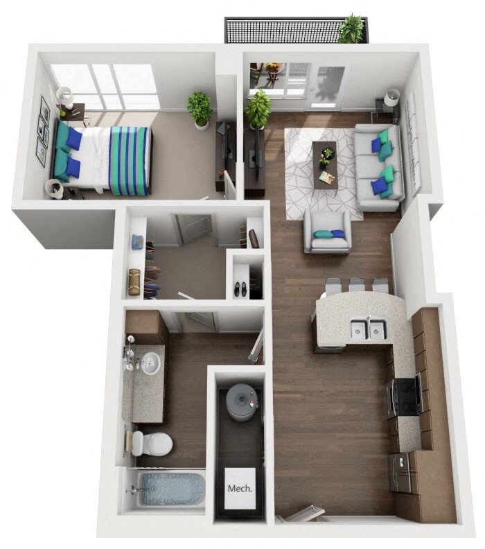 1C Floor Plan 4